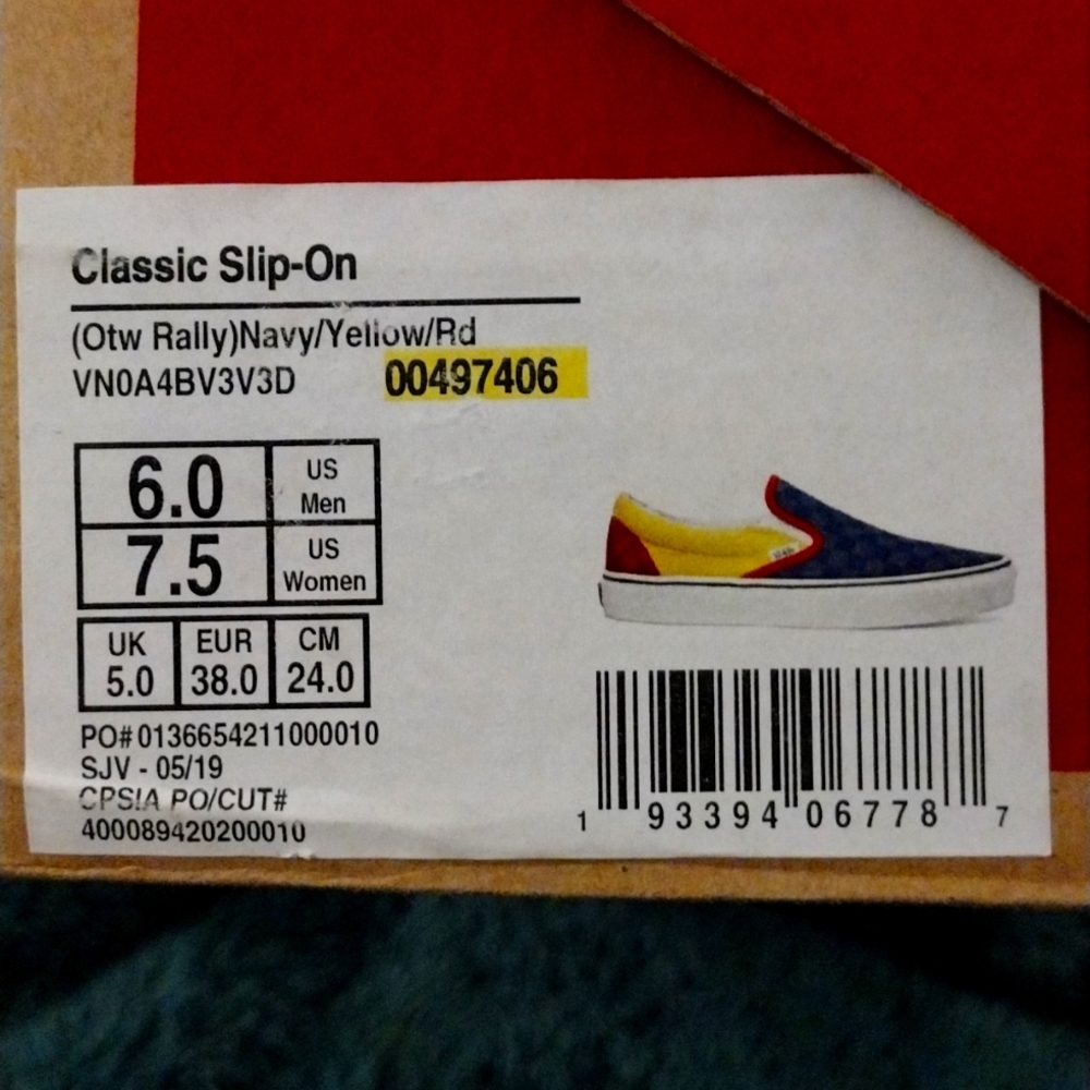 NIB - RARE - Don't Forget- OTW Rally Slip-On Vans - Picture 7 of 7